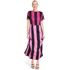 Christopher John Rogers for Target Pink Striped Dress